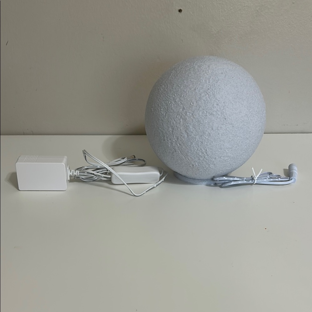 Modern Gray Sphere Lamp